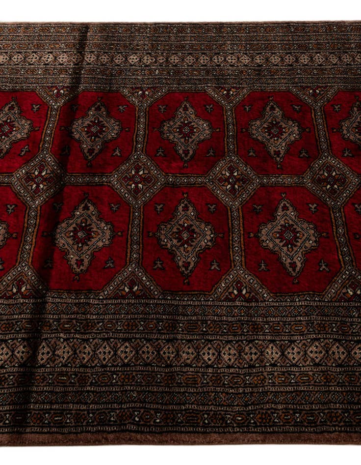 Detail image of  4' x 6'  Hand Knotted Bokhara Oriental Wool Rug