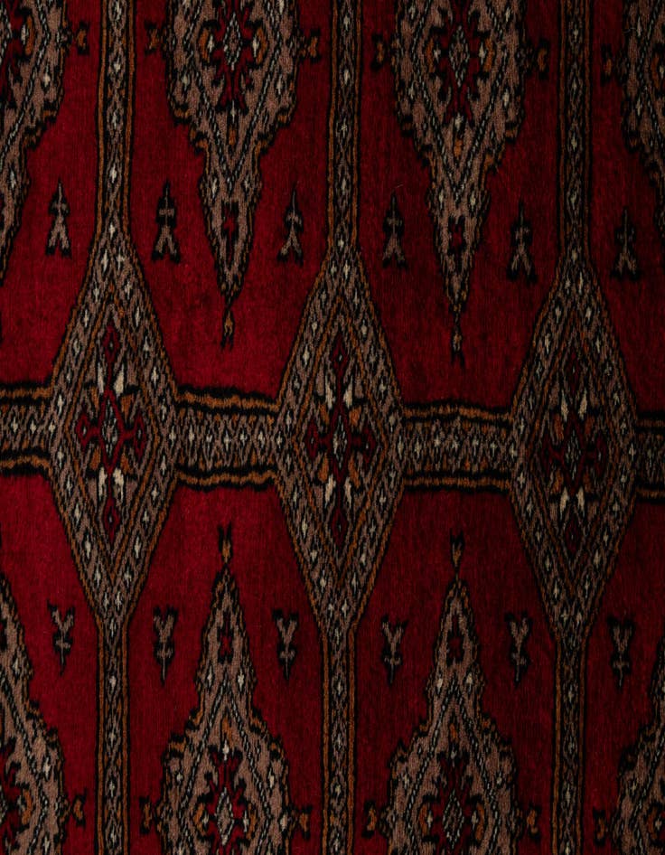 Detail image of  4' x 6'  Hand Knotted Bokhara Oriental Wool Rug