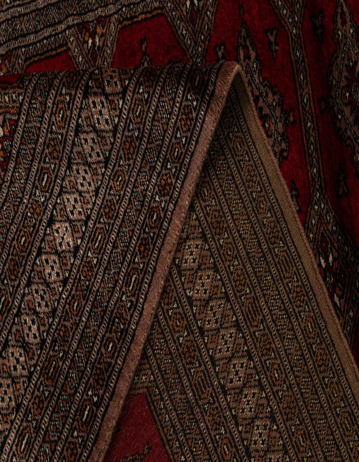 Detail image of  4' x 6'  Hand Knotted Bokhara Oriental Wool Rug