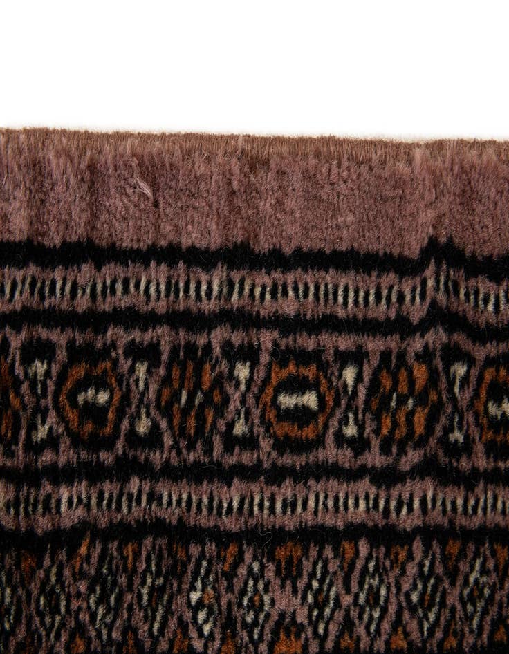 Detail image of  4' 3 x 6' 3  Hand Knotted Bokhara Oriental Wool Rug