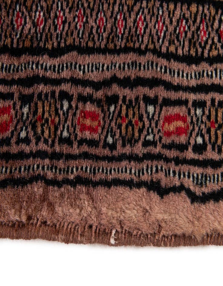 Detail image of  4' 1 x 5' 8  Hand Knotted Bokhara Oriental Wool Rug