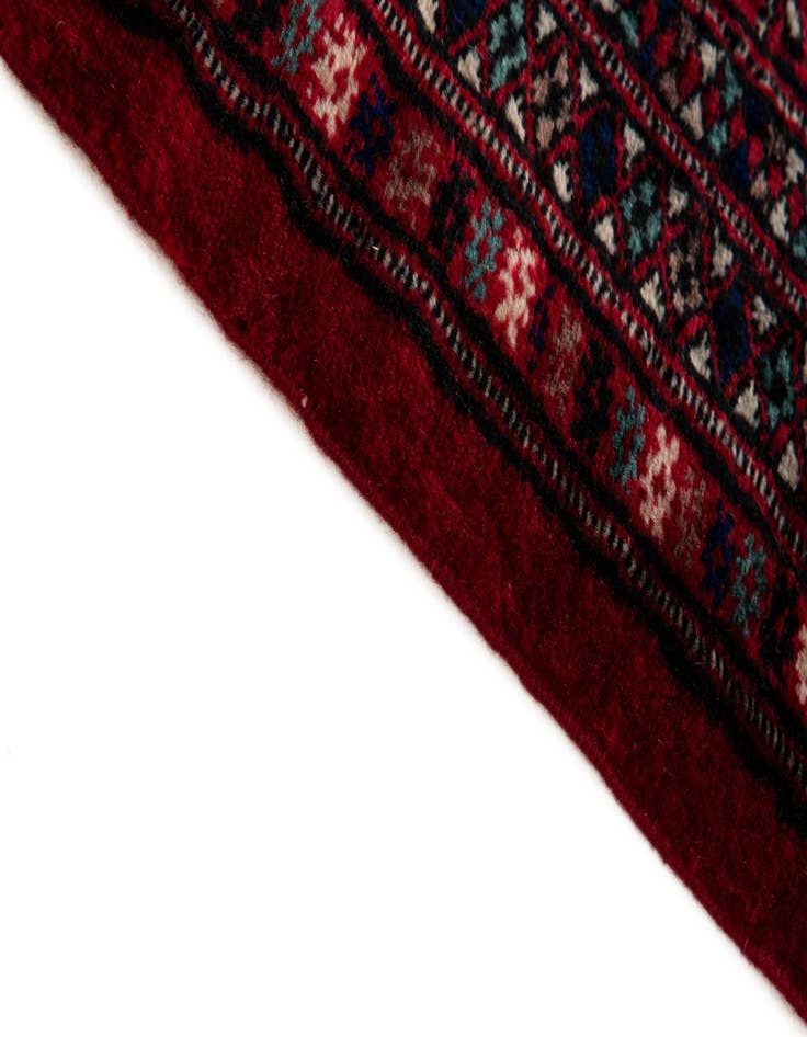 Detail image of  4' 3 x 6' 2  Hand Knotted Bokhara Oriental Wool Rug