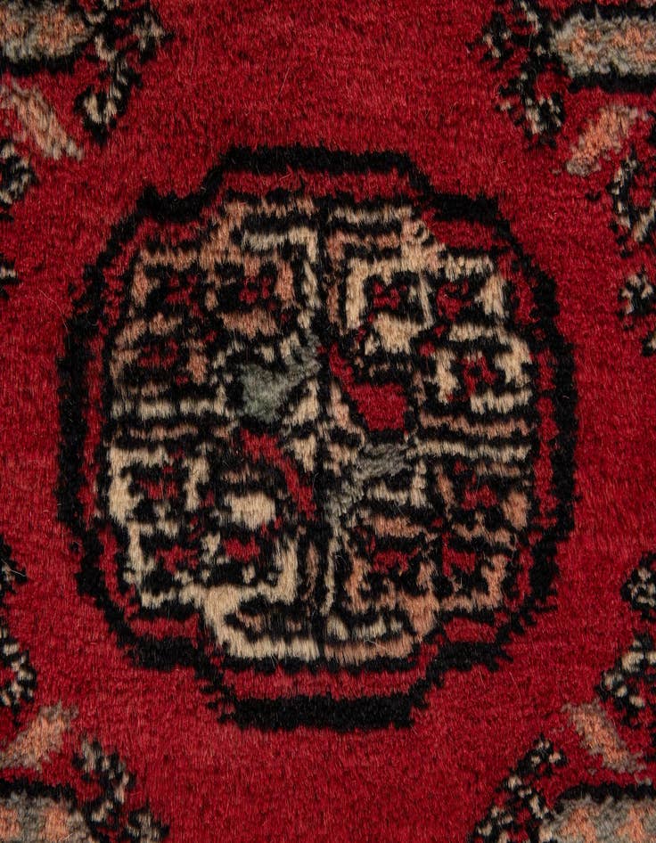 Detail image of  2' 2 x 3' 1  Hand Knotted Bokhara Oriental Wool Rug