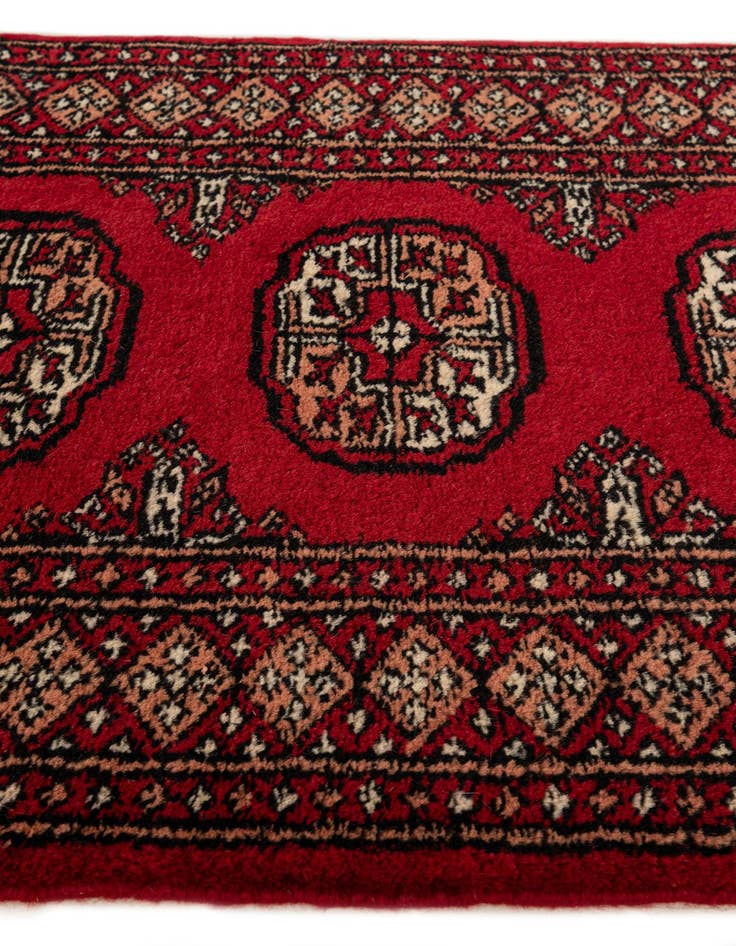 Detail image of  2' x 3' 2  Hand Knotted Bokhara Oriental Wool Rug