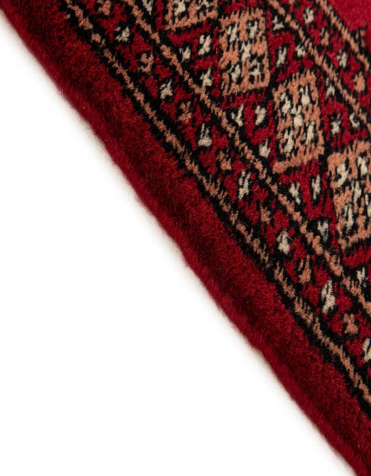Detail image of  2' x 3' 2  Hand Knotted Bokhara Oriental Wool Rug