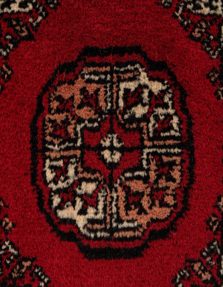 Detail image of  2' x 3' 2  Hand Knotted Bokhara Oriental Wool Rug