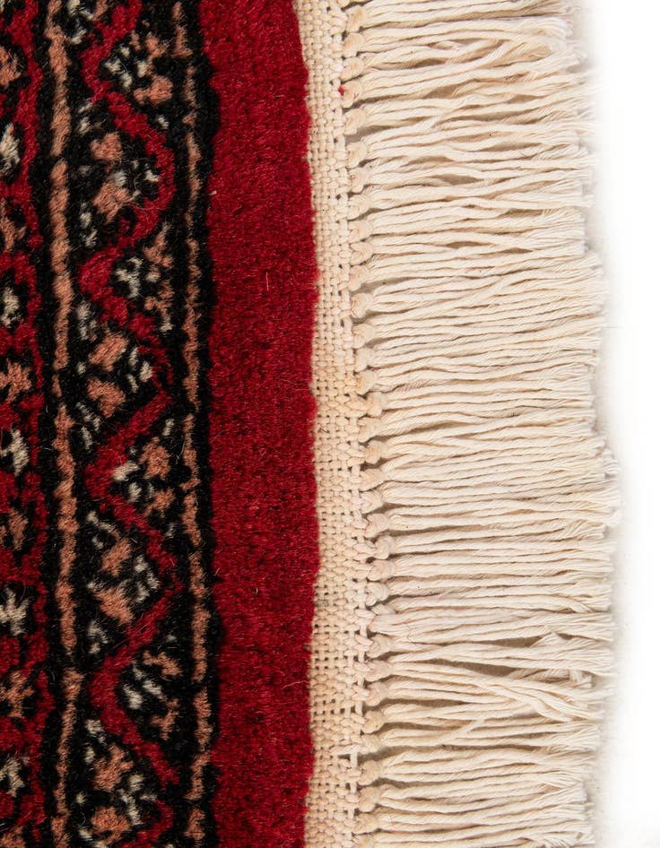 Detail image of  2' x 3' 2  Hand Knotted Bokhara Oriental Wool Rug