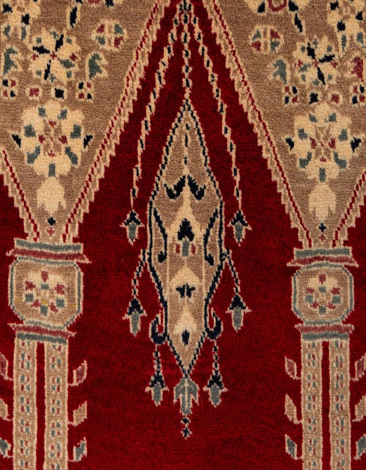 Detail image of  2' 8 x 4' 3  Hand Knotted Bokhara Oriental Wool Rug