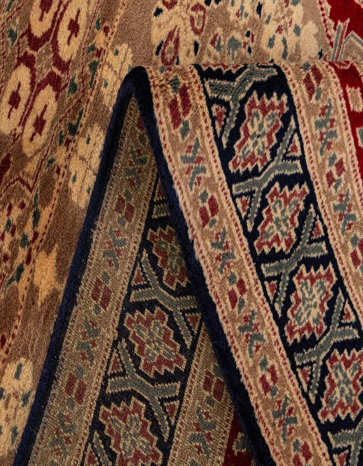 Detail image of  2' 8 x 4' 3  Hand Knotted Bokhara Oriental Wool Rug