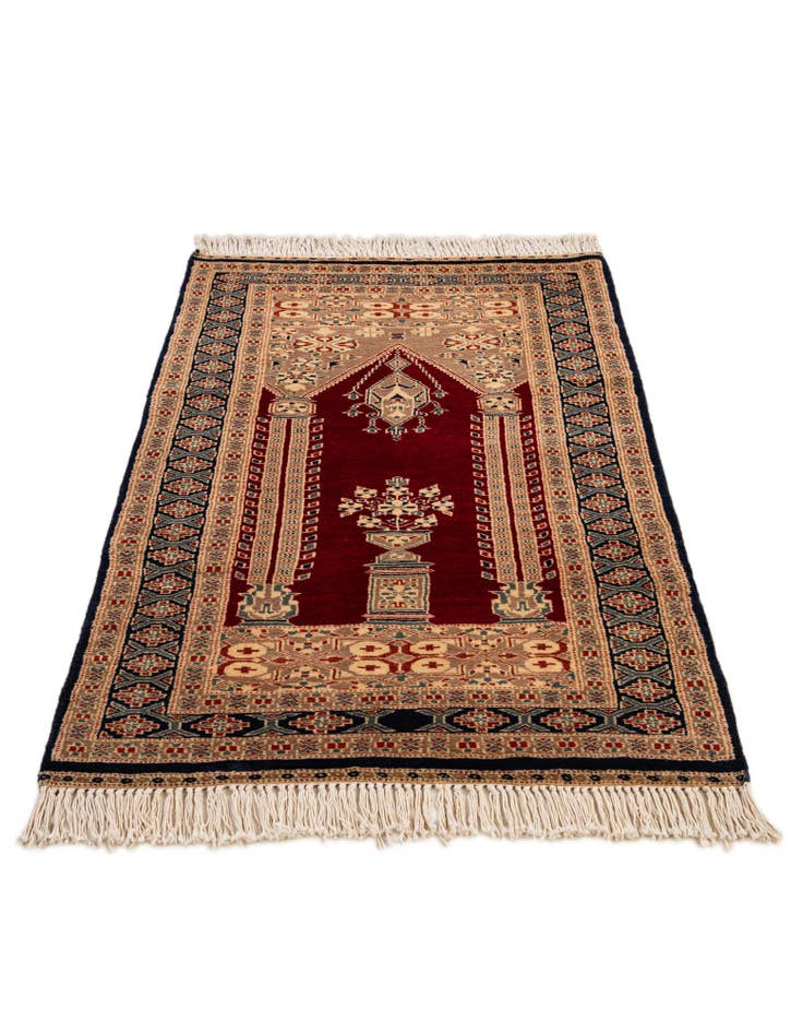 Detail image of  2' 8 x 4' 6  Hand Knotted Bokhara Oriental Wool Rug