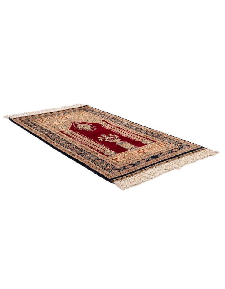 Detail image of  2' 8 x 4' 6  Hand Knotted Bokhara Oriental Wool Rug