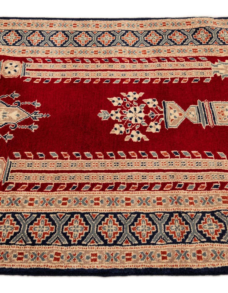 Detail image of  2' 8 x 4' 6  Hand Knotted Bokhara Oriental Wool Rug