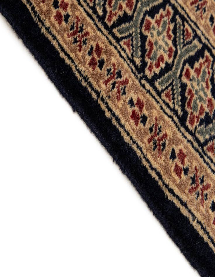 Detail image of  2' 8 x 4' 4  Hand Knotted Bokhara Oriental Wool Rug