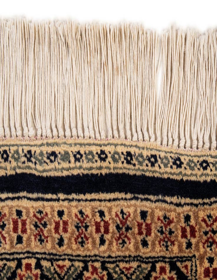 Detail image of  2' 8 x 4' 4  Hand Knotted Bokhara Oriental Wool Rug