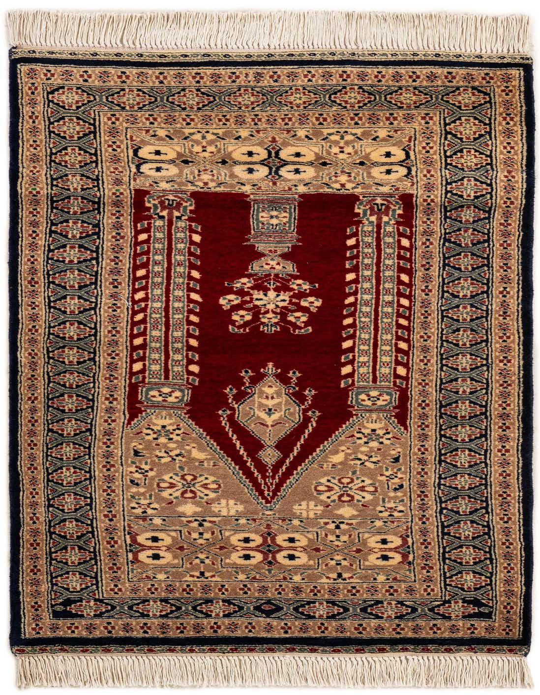 Primary image  2' 8 x 4' 4  Hand Knotted Bokhara Oriental Wool Rug