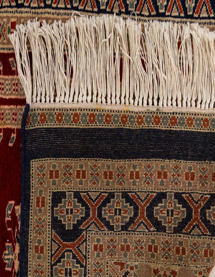 Detail image of  2' 7 x 4' 4  Hand Knotted Bokhara Oriental Wool Rug
