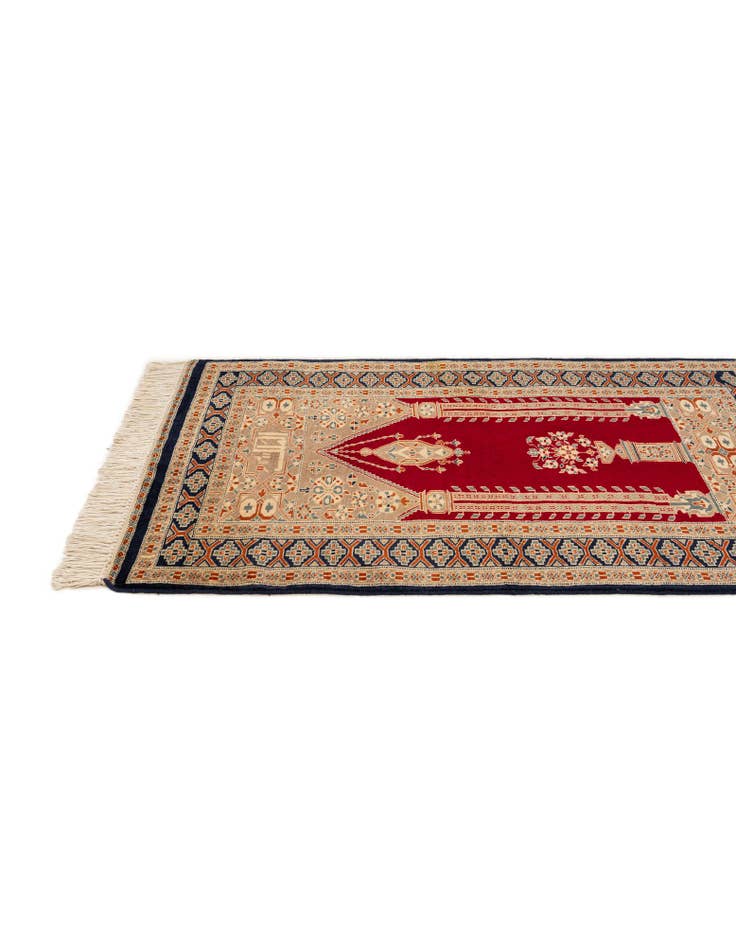 Detail image of  2' 7 x 4' 4  Hand Knotted Bokhara Oriental Wool Rug