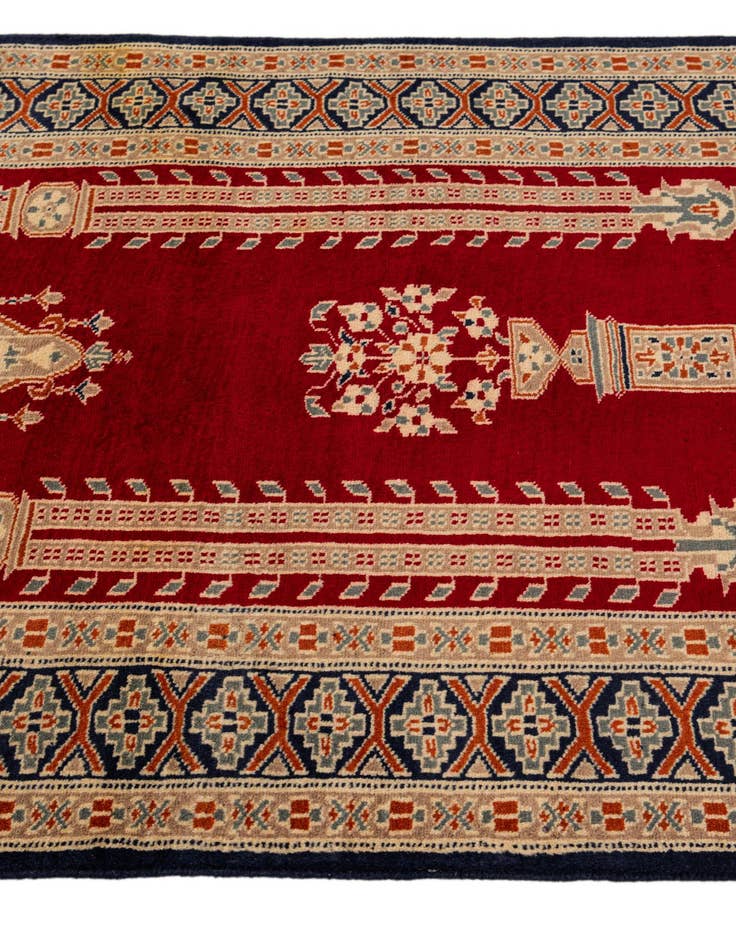 Detail image of  2' 7 x 4' 4  Hand Knotted Bokhara Oriental Wool Rug