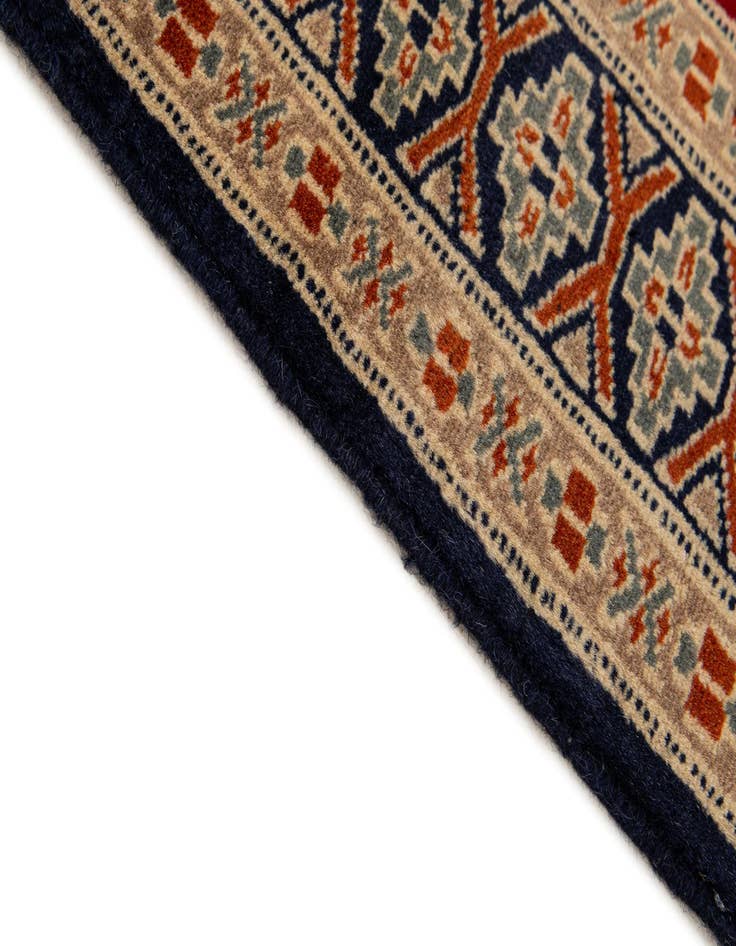 Detail image of  2' 7 x 4' 4  Hand Knotted Bokhara Oriental Wool Rug