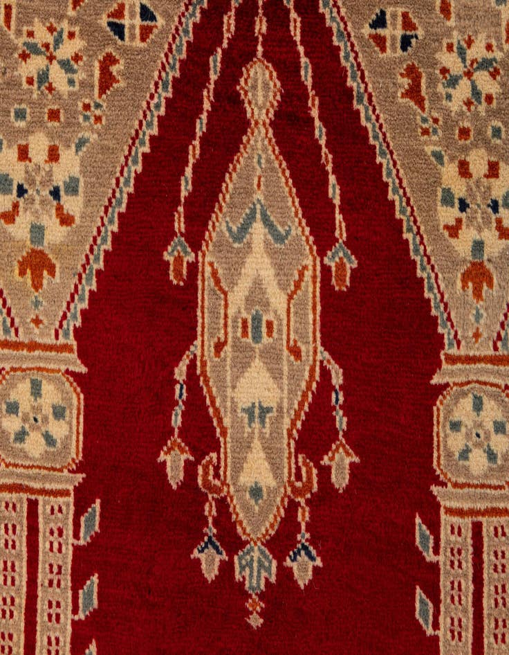 Detail image of  2' 7 x 4' 4  Hand Knotted Bokhara Oriental Wool Rug