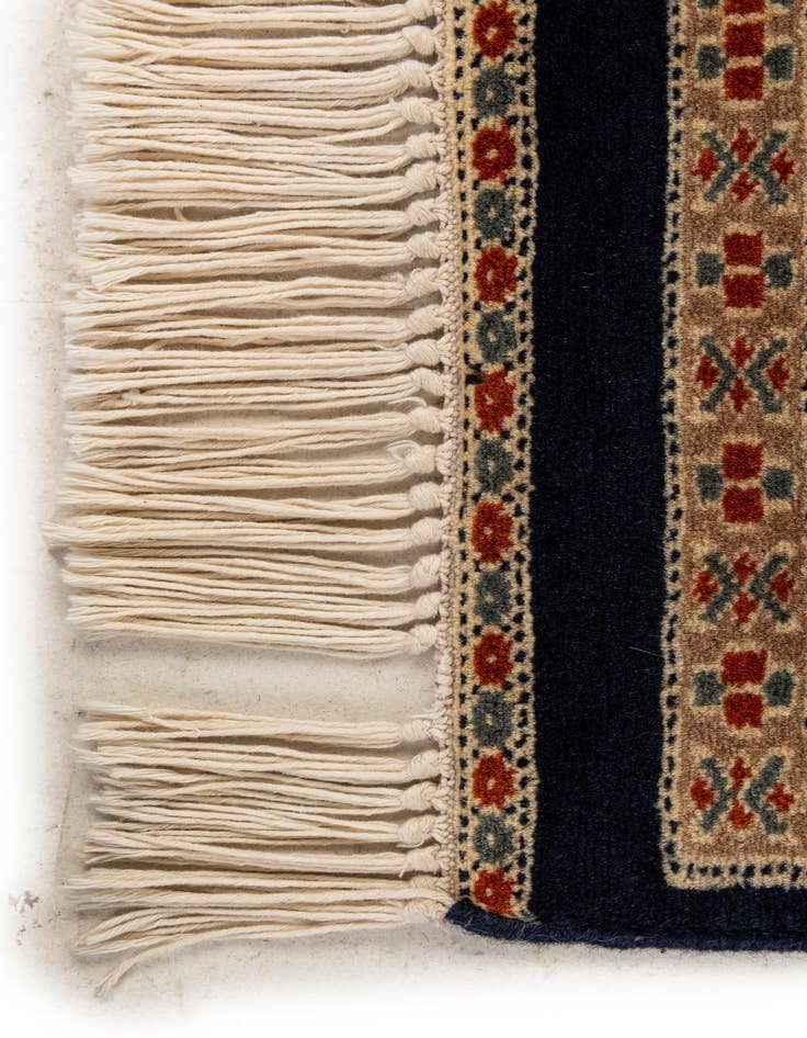 Detail image of  2' 7 x 4' 4  Hand Knotted Bokhara Oriental Wool Rug