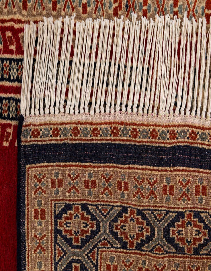 Detail image of  2' 9 x 4' 1  Hand Knotted Bokhara Oriental Wool Rug