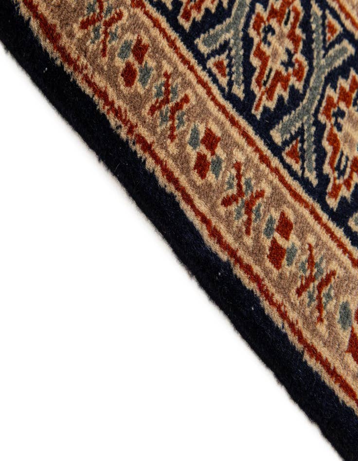Detail image of  2' 9 x 4' 1  Hand Knotted Bokhara Oriental Wool Rug
