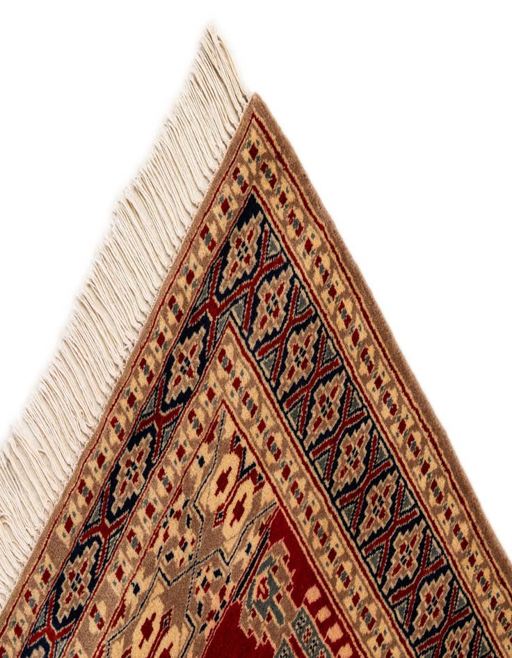 Detail image of  2' 8 x 3' 11  Hand Knotted Bokhara Oriental Wool Rug