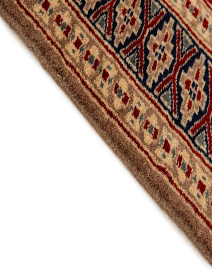 Detail image of  2' 8 x 3' 11  Hand Knotted Bokhara Oriental Wool Rug