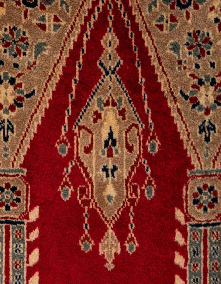 Detail image of  2' 8 x 3' 11  Hand Knotted Bokhara Oriental Wool Rug