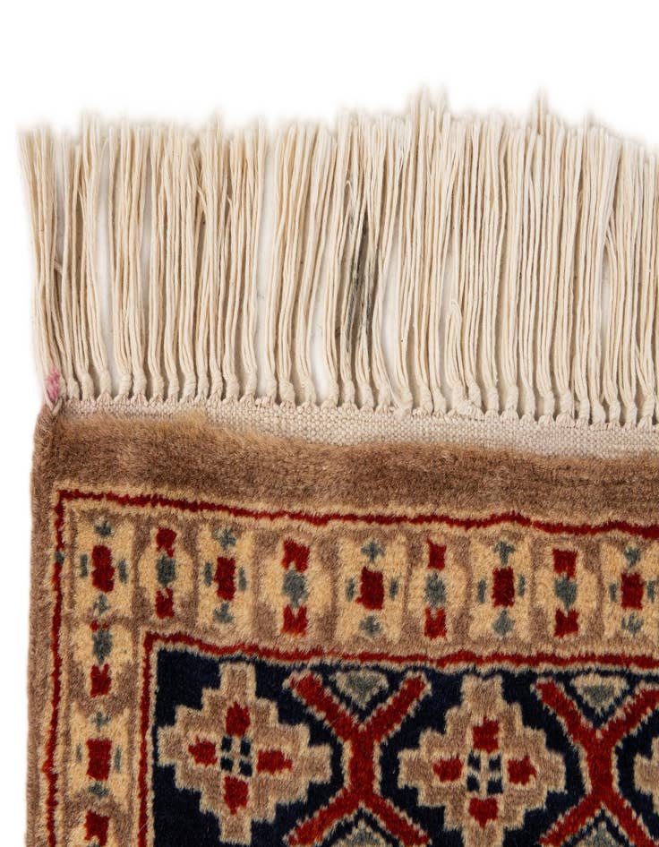 Detail image of  2' 8 x 3' 11  Hand Knotted Bokhara Oriental Wool Rug