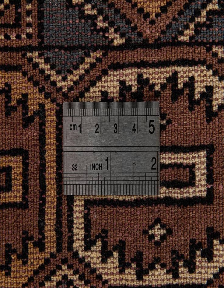 Detail image of  5' 2 x 7' 11  Hand Knotted Bokhara Oriental Wool Rug