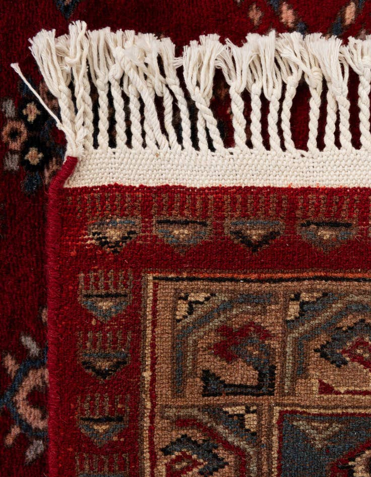 Detail image of  4' 1 x 6' 6  Hand Knotted Bokhara Oriental Wool Rug