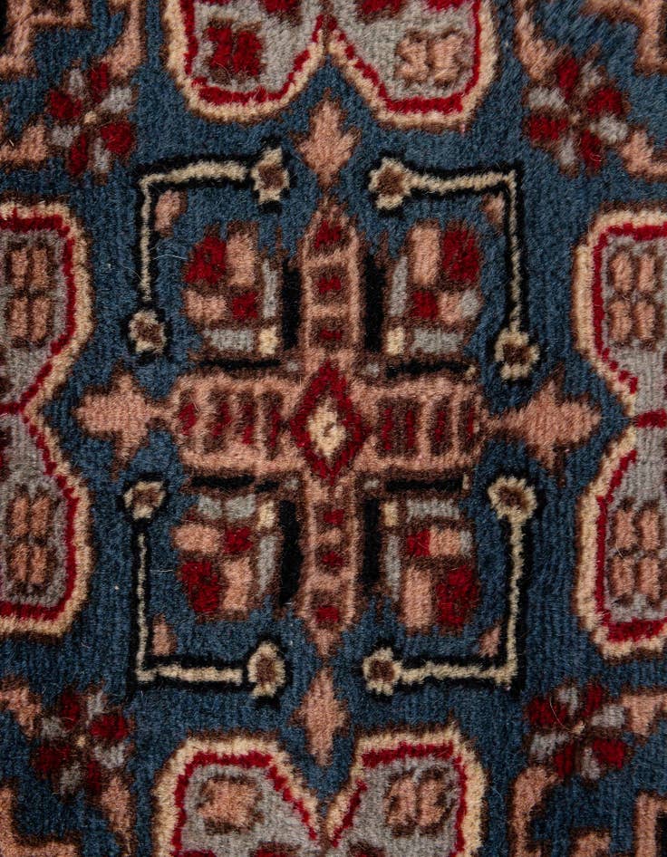 Detail image of  4' 1 x 6' 6  Hand Knotted Bokhara Oriental Wool Rug
