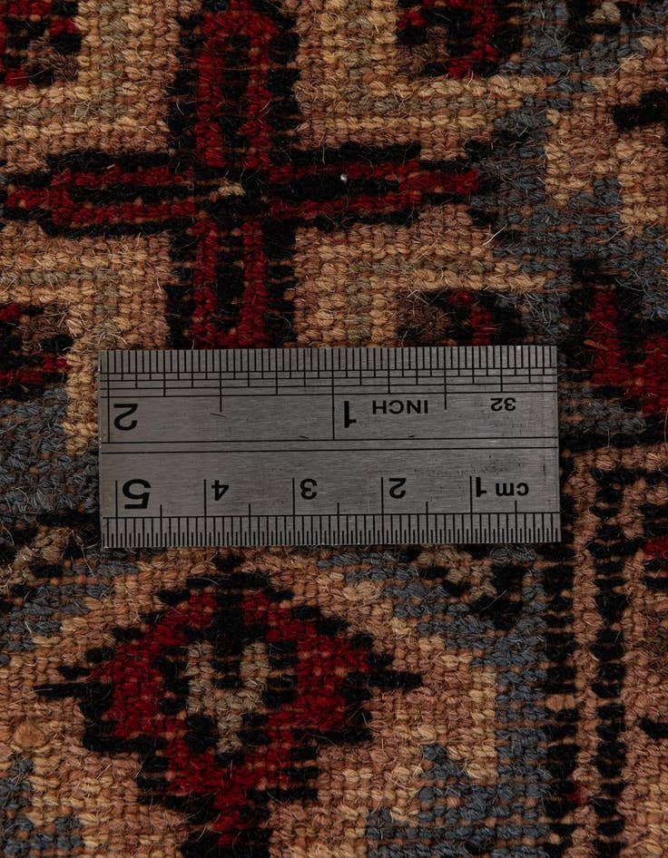 Detail image of  4' 3 x 6' 2  Hand Knotted Bokhara Oriental Wool Rug