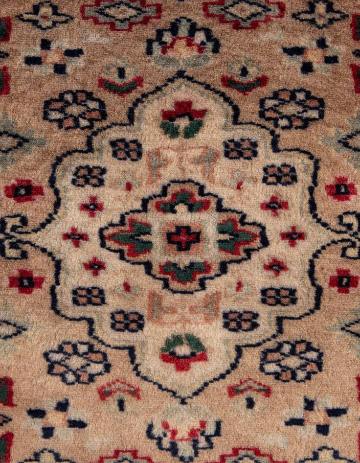Detail image of  4' 4 x 6' 1  Hand Knotted Bokhara Oriental Wool Rug