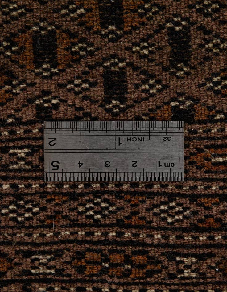 Detail image of  4' 3 x 6' 1  Hand Knotted Bokhara Oriental Wool Rug