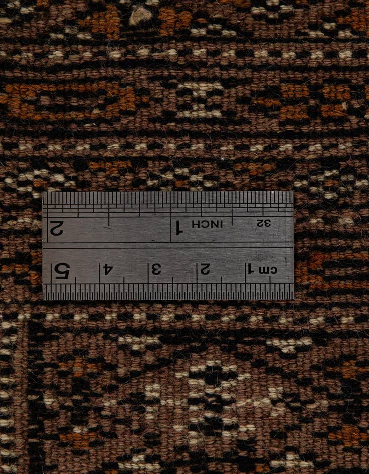 Detail image of  4' 3 x 6' 1  Hand Knotted Bokhara Oriental Wool Rug