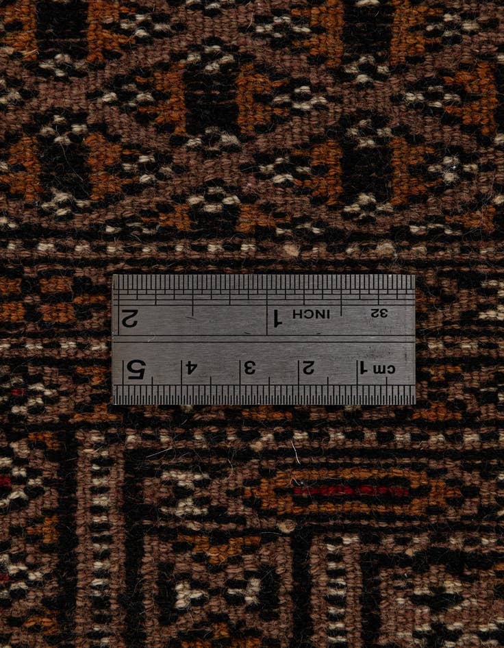 Detail image of  4' 4 x 5' 11  Hand Knotted Bokhara Oriental Wool Rug