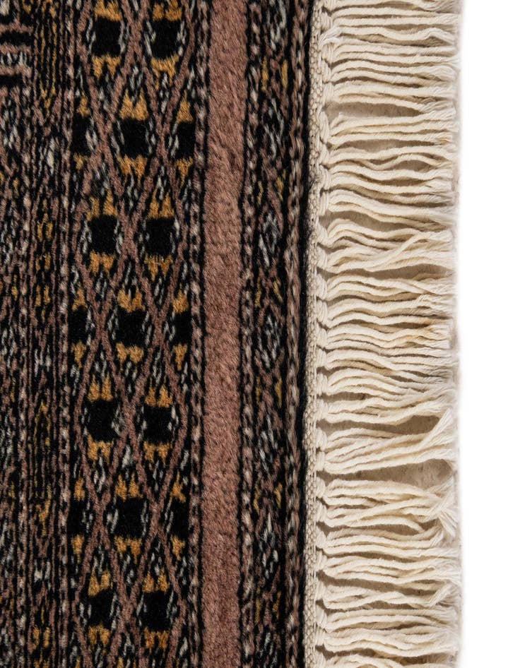 Detail image of  4' 3 x 6' 2  Hand Knotted Bokhara Oriental Wool Rug