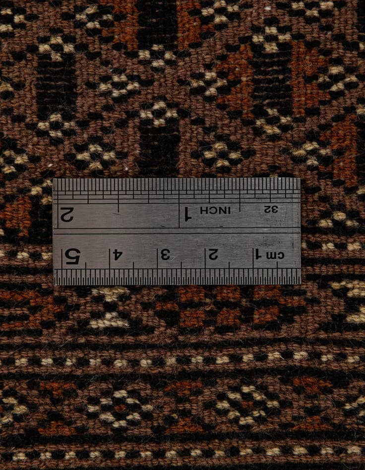 Detail image of  4' 3 x 6' 2  Hand Knotted Bokhara Oriental Wool Rug