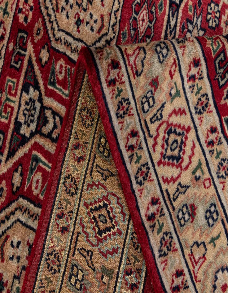 Detail image of  3' 5 x 4' 9  Hand Knotted Bokhara Wool Rug