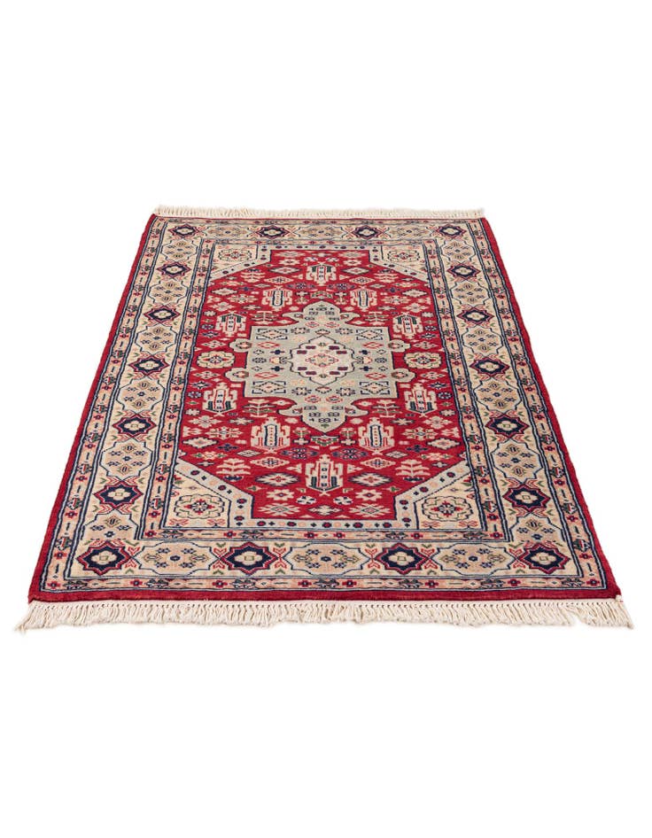 Detail image of  3' 2 x 5' 1  Hand Knotted Bokhara Wool Rug