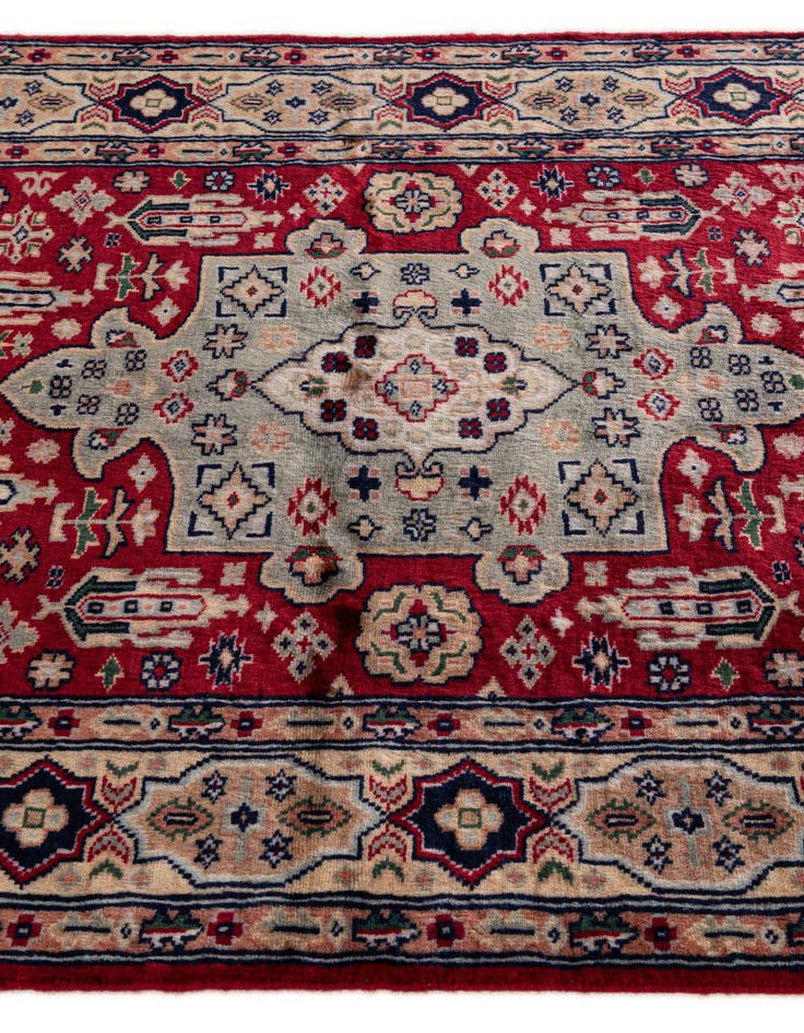 Detail image of  3' 2 x 5' 1  Hand Knotted Bokhara Wool Rug
