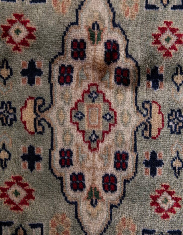 Detail image of  3' 2 x 5' 1  Hand Knotted Bokhara Wool Rug