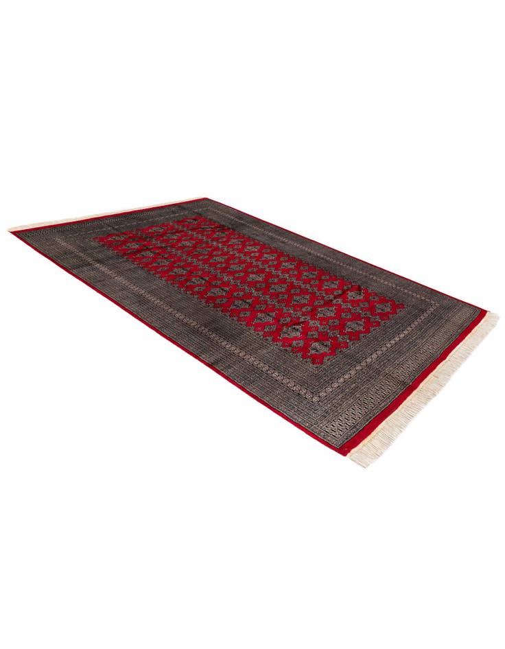 Detail image of  6' 4 x 8' 10  Hand Knotted Bokhara Oriental Wool Rug