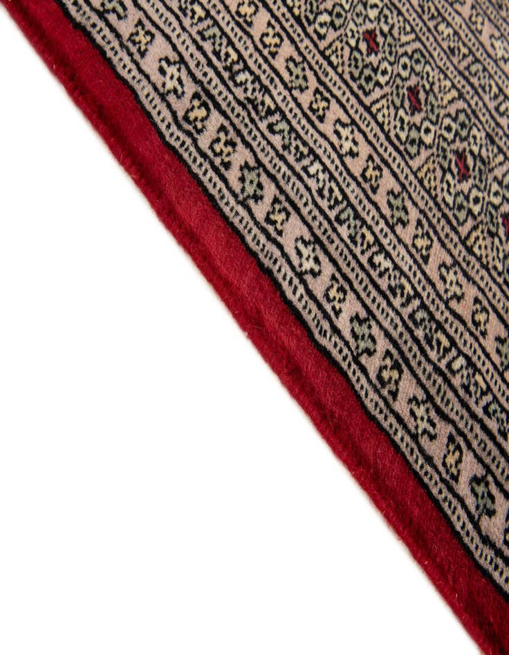 Detail image of  4' 7 x 6' 4  Hand Knotted Bokhara Wool Rug