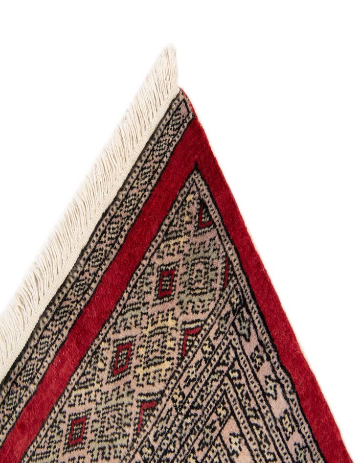 Detail image of  4' 7 x 6' 4  Hand Knotted Bokhara Wool Rug