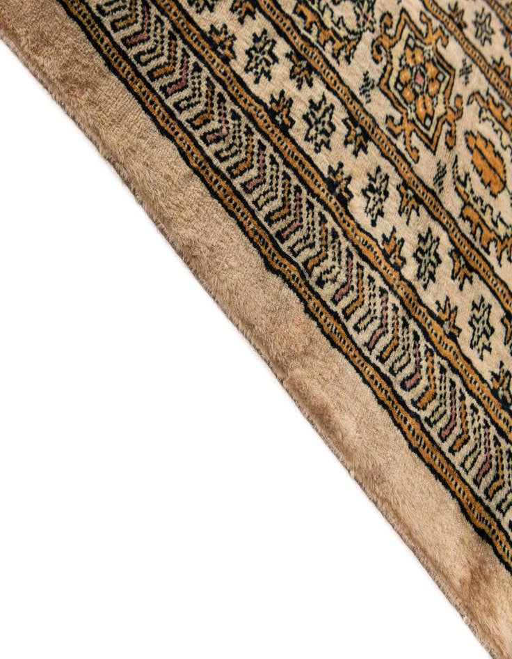 Detail image of  6' 5 x 9' 1  Hand Knotted Bokhara Oriental Wool Rug