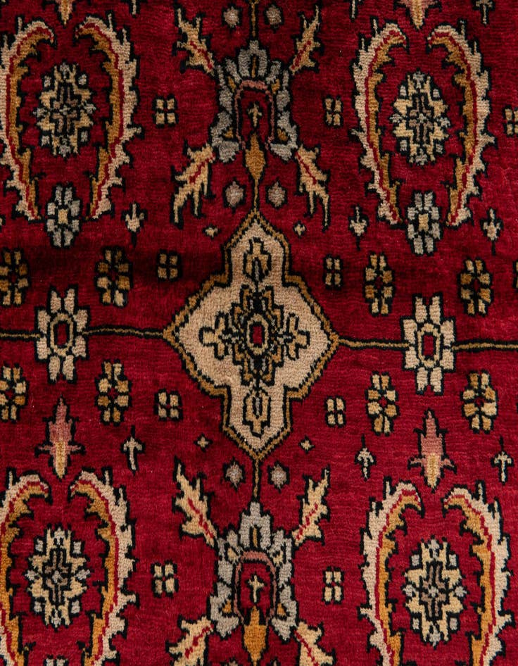 Detail image of  6' 5 x 9' 1  Hand Knotted Bokhara Oriental Wool Rug